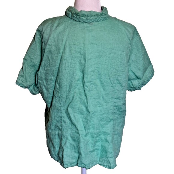 Avenue Women's Linen Minimalist Coastal Resort Vacation Casual Shirt Sz 18/20 - Picture 2 of 6